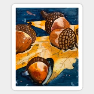 Acorns Sticker